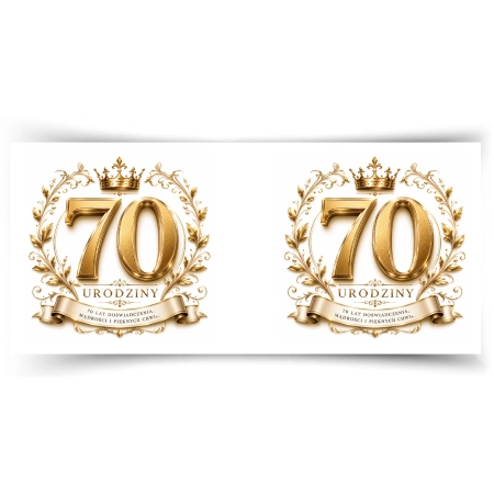 Kubek na URODZINY 70 lat doświadczenia Siedemdziesiątka