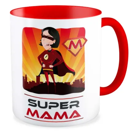 Kubek czerwony na DZIEŃ MATKI Super Mama