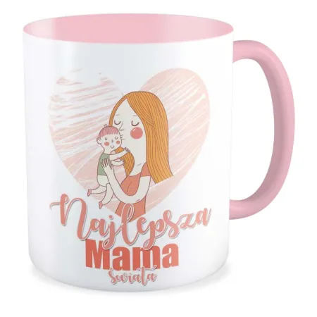 Kubek różowy na DZIEŃ MATKI Najlepsza Mama świata