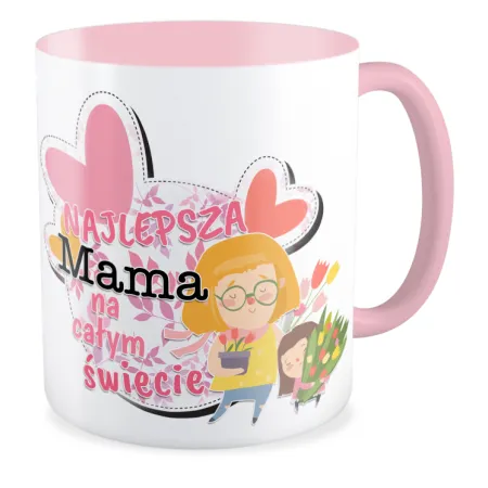 Kubek różowy na DZIEŃ MATKI Najlepsza Mama na całym świecie