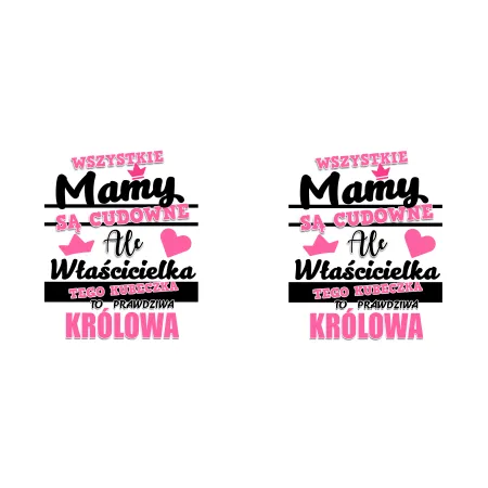 Kubek brokatowy na DZIEŃ MATKI Właścicielka tego kubeczka to Królowa