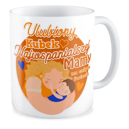 Zestaw poduszka + kubek na DZIEŃ MATKI Najwspanialsza Mama na całym świecie