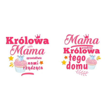 Kubek szroniony na DZIEŃ MATKI Mama prawdziwa Królowa tego domu