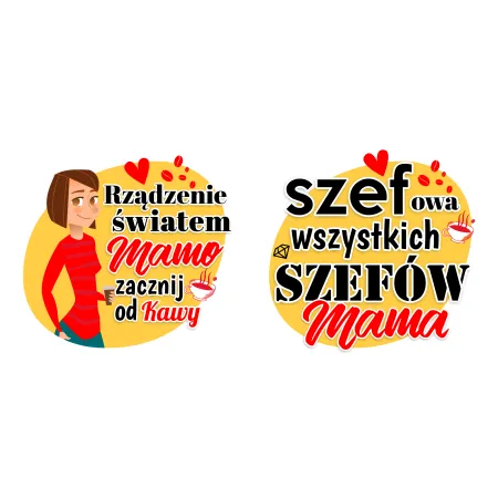 Kubek żółty na DZIEŃ MATKI Szefowa wszystkich szefów Mama
