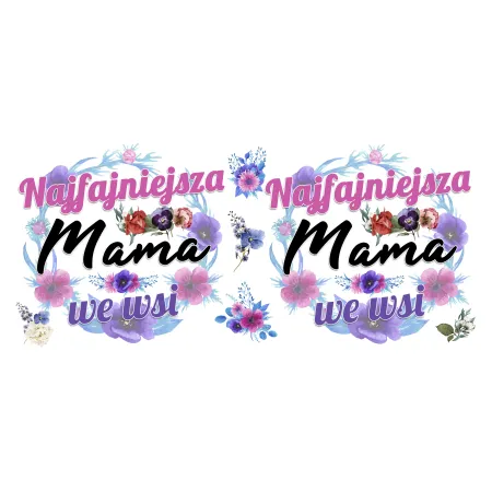 Kubek niebieski na DZIEŃ MATKI Najfajniejsza Mama we wsi