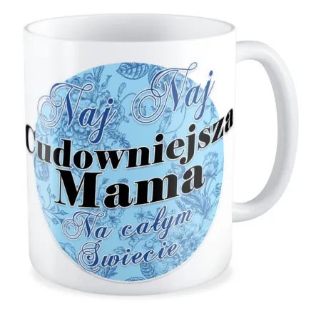 Zestaw poduszka + kubek na DZIEŃ MATKI Naj najcudowniejsza Mama