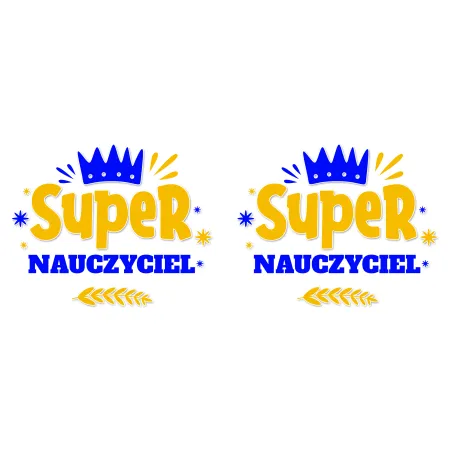 Kubek niebieski DZIEŃ NAUCZYCIELA Super Nauczyciel