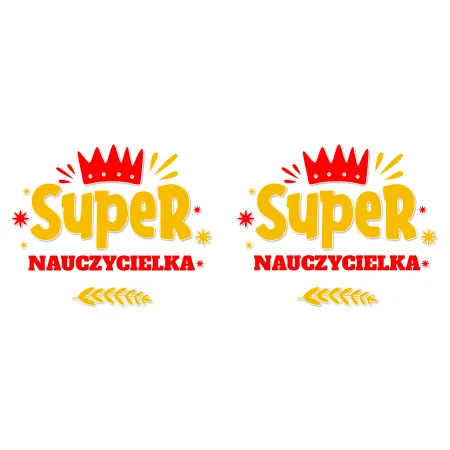 Kubek czerwony DZIEŃ NAUCZYCIELA Super Nauczycielka