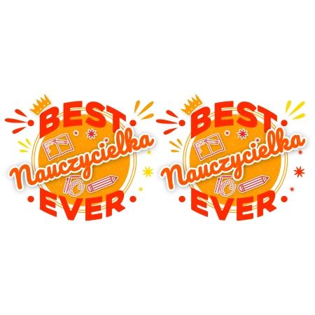 Kubek czerwony DZIEŃ NAUCZYCIELA Best Nauczycielka ever