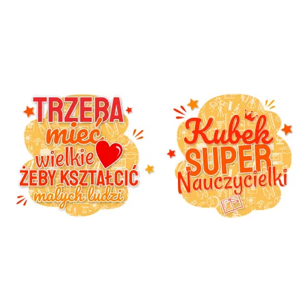 Kubek czerwony DZIEŃ NAUCZYCIELA Super Nauczycielki