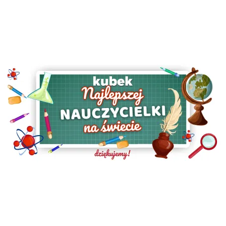 Kubek czarny DZIEŃ NAUCZYCIELA Najlepszej Nauczycielki na całym świecie