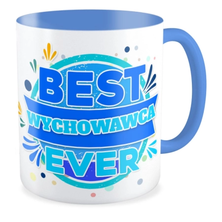 Kubek niebieski DZIEŃ NAUCZYCIELA Best wychowawca ever