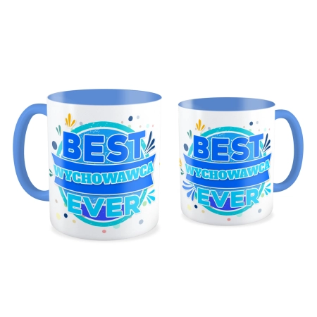 Kubek niebieski DZIEŃ NAUCZYCIELA Best wychowawca ever