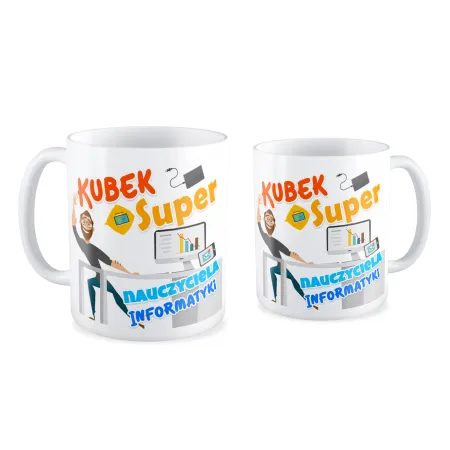 Kubek na DZIEŃ NAUCZYCIELA Super nauczyciel informatyki
