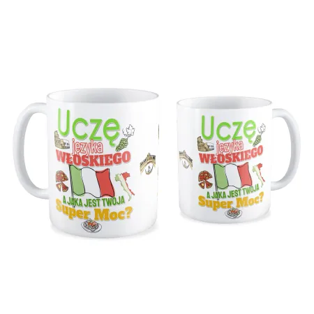 Kubek na DZIEŃ NAUCZYCIELA Uczę języka włoskiego