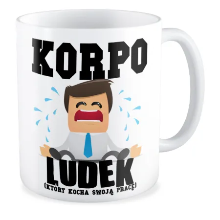 Kubek KORPO Ludek który kocha swoją pracę