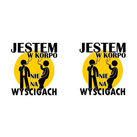 Kubek Jestem w KORPO Nie na wyścigach