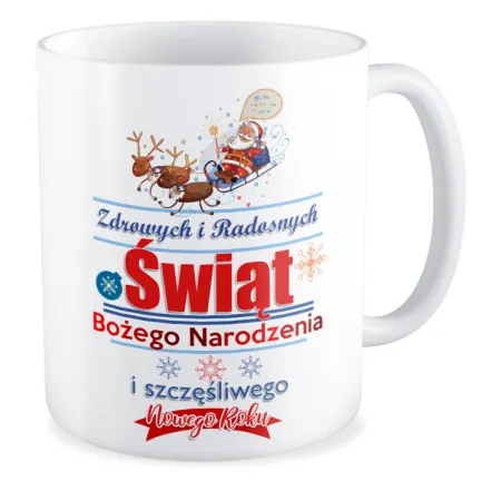 Kubek BOŻE NARODZENIE Zdrowych i Radosnych Świąt