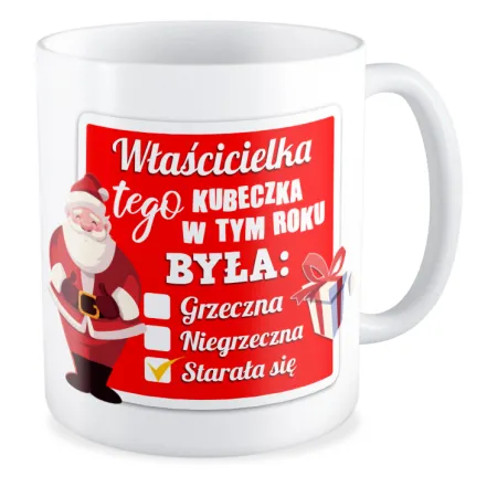Kubek BOŻE NARODZENIE Właścicielka w tym roku była