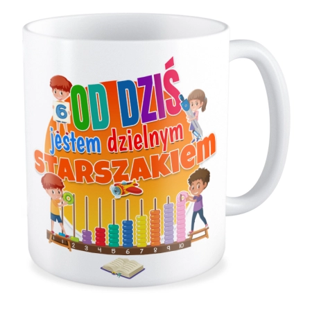 Kubek na PASOWANIE Od dziś jestem dzielnym STARSZAKIEM