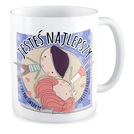 Kubek MIŁOSNY na WALENTYNKI Jesteś najlepszy na świecie