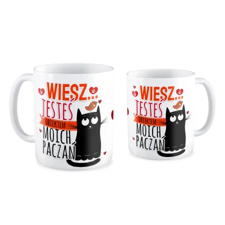 Kubek MIŁOSNY na WALENTYNKI Jesteś obiektem moich paczeń