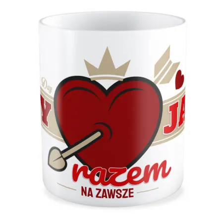 Kubek MIŁOSNY na WALENTYNKI Ty i Ja razem na zawsze