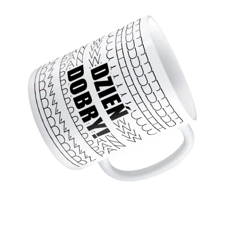 Kubek UKRYTY PRZEKAZ Dzień dobry
