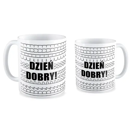 Kubek UKRYTY PRZEKAZ Dzień dobry