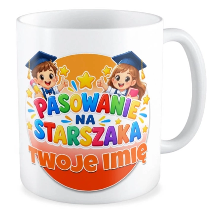 Kubek z IMIENIEM PASOWANIE Na starszaka