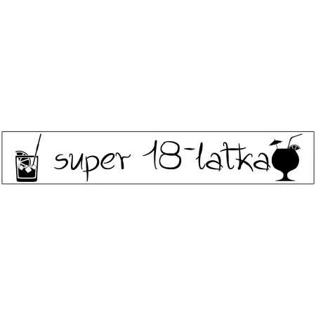 Szarfa ECRU Osiemnastka Super 18-latka