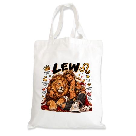 Torba na zakupy URODZINY zodiak LEW dla Niej KOBIETA