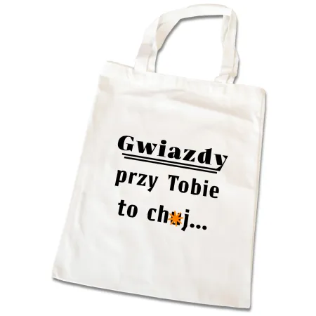 Torba na zakupy BEZ CENZURY walentynki Gwiazdy przy Tobie to ch*j