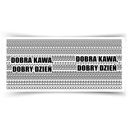 Kubek UKRYTY PRZEKAZ Dobra kawa dobry dzień