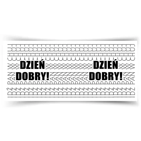 Kubek UKRYTY PRZEKAZ Dzień dobry